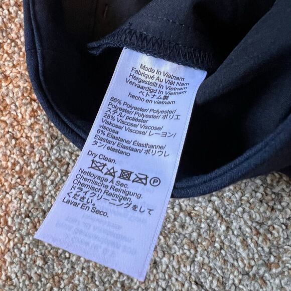 J. Crew Carreman Wide Leg Trouser Blue Polyester/Viscose/Elastane. Size 8Tall - Picture 7 of 7